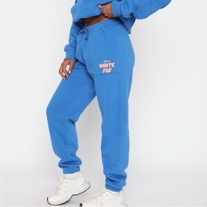 White Fox Offstage Sweatpants in Azure Blue
